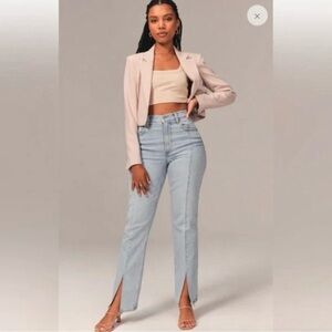 Abercrombie & Fitch The 90’s Straight Ultra High Rise Jeans Sz 29/8R Curve Love